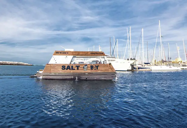 Aqua Pod Floating Drive-Thru Kiosk in Dubai