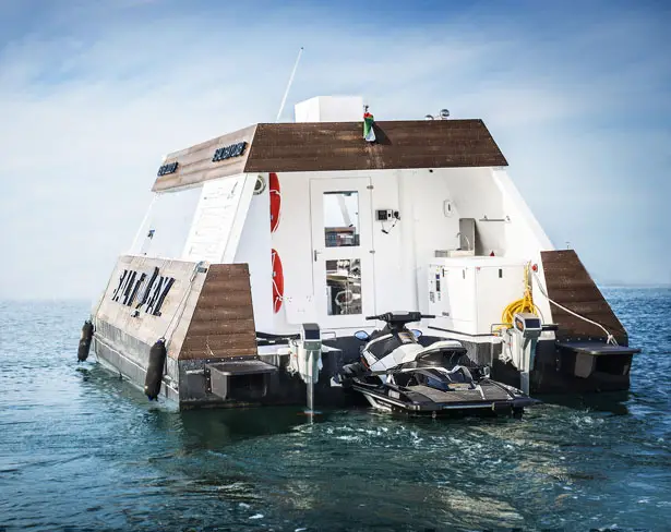 Aqua Pod Floating Drive-Thru Kiosk in Dubai