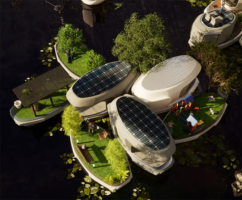 Aquabolism Futuristic Coastal City - Living on Water by Kyeongtae Kim