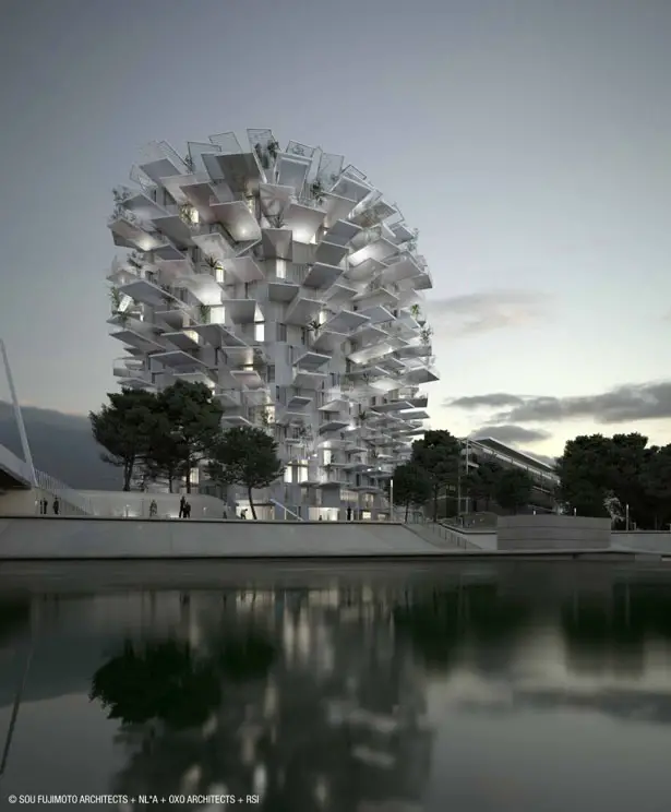 Arbre Blanc - White Tree Tower by Sou Fujimoto Architects, Nicolas Laisné Associates, and Manal Rachdi OXO Architects