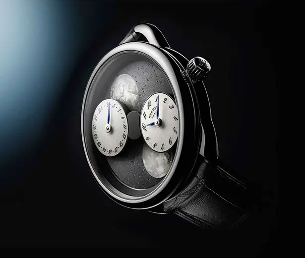 Luxury Arceau L’heure de La Lune Watch by Hermès Has a Dial Made From a Meteorite