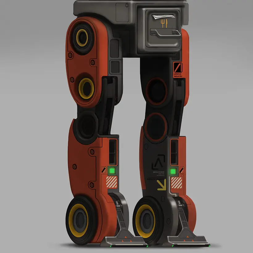 Arnold-II Service Robot for Restaurants by Junjie Yin