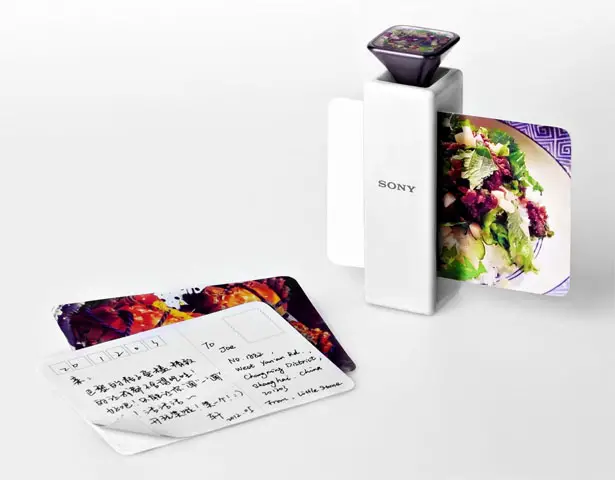 Aroma Printer Prints Out A Postcard With Image and Smell On It