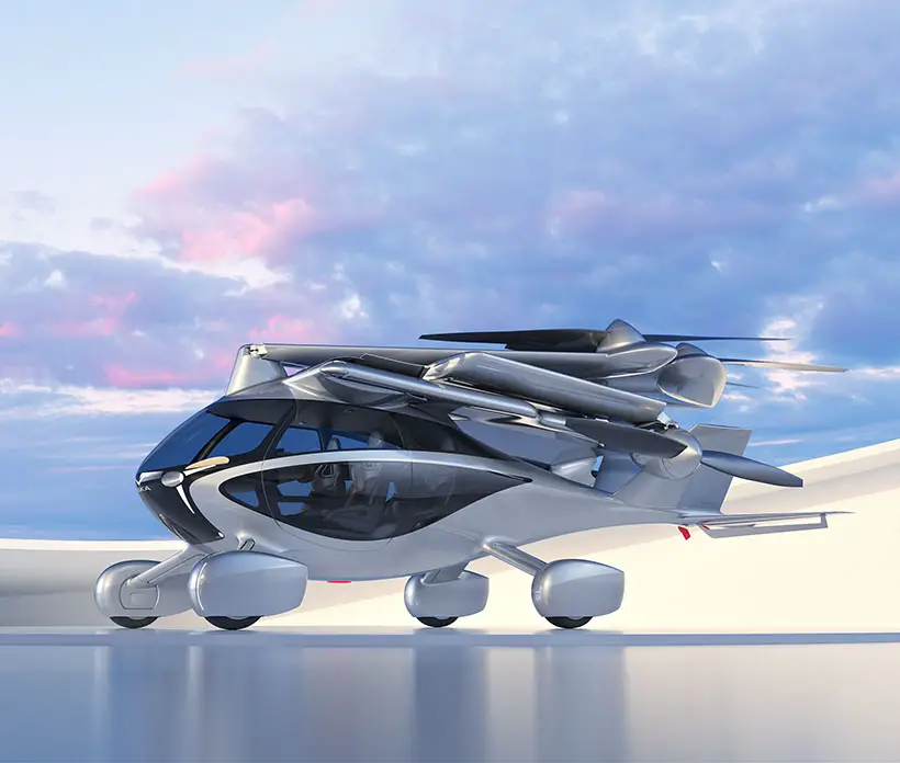 Futuristic Aska Drive and Fly eVTOL for Future Mobility