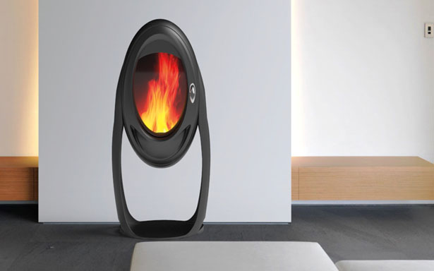 Asteroide Wood Stove for PHILIPPE by Jerome Olivet