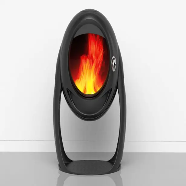 Asteroide Wood Stove for PHILIPPE by Jerome Olivet