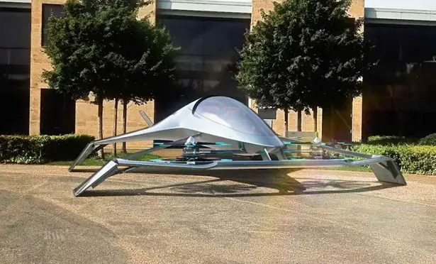 Futuristic Aston Martin Volante Vision Personal Air Mobility Concept