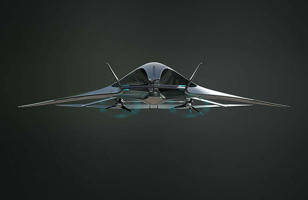 Futuristic Aston Martin Volante Vision Personal Air Mobility Concept