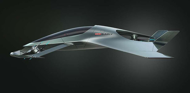 Futuristic Aston Martin Volante Vision Personal Air Mobility Concept