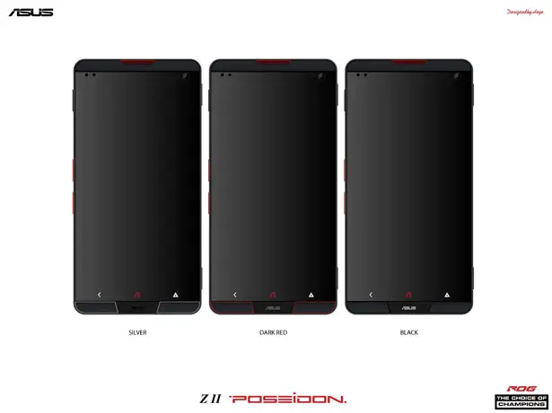 Asus Z2 Poseidon Is A Cell Phone Design Proposal for Extreme Gamers by Mladen Milic