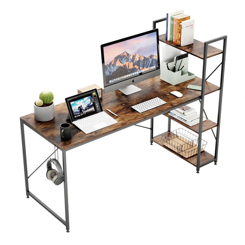 Atencio Reversible Desk by 17 Stories
