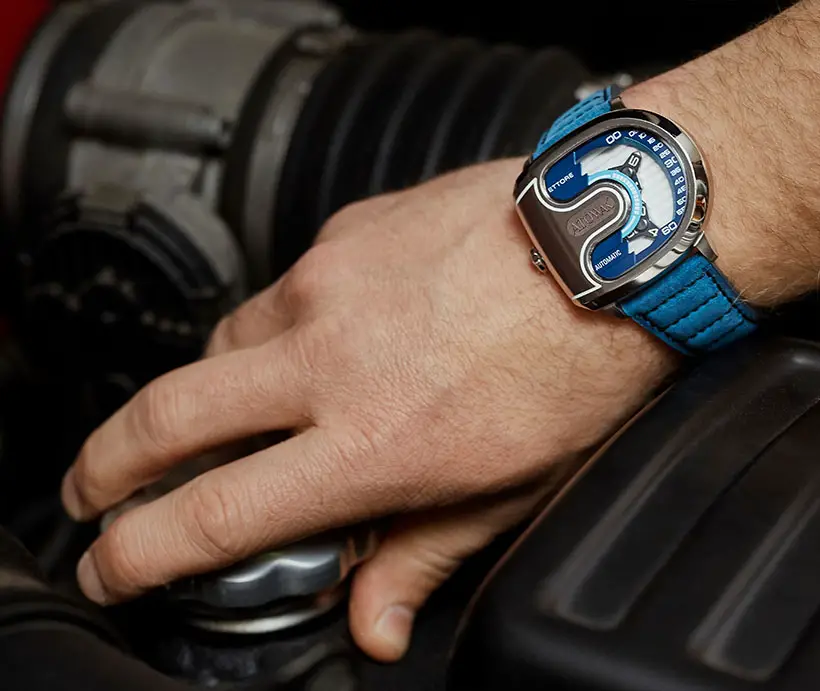 Atowak Ettore Supercar Inspired Watch Features Mechanical Curves and Elegance of a Race Track