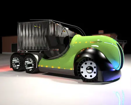 Atropos : An Aeorodynamic Converting Hybrid Semi Truck