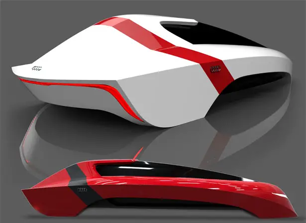 Futuristic AUDI A-100 Car Concept Proposal for The Year of 2100 by Miguel Angel Mojica Pulido