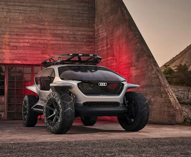 Futuristic Audi AI:TRAIL Concept Car for Outdoor Adventures