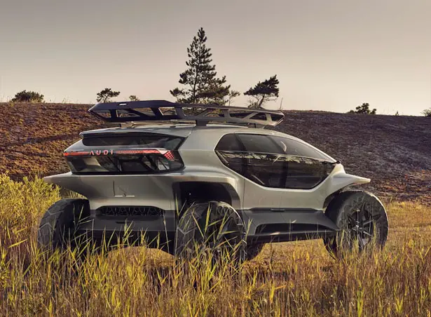 Futuristic Audi AI:TRAIL Concept Car for Outdoor Adventures