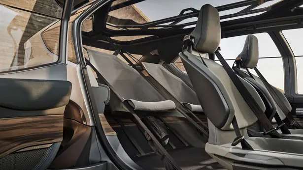Futuristic Audi AI:TRAIL Concept Car for Outdoor Adventures