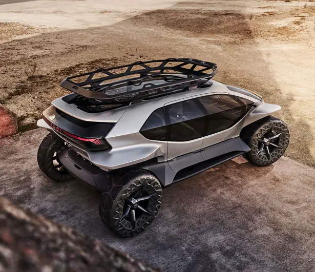 Futuristic Audi AI:TRAIL Concept Car for Outdoor Adventures