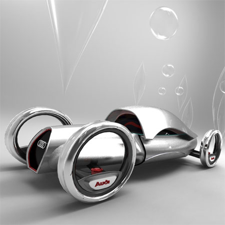 Audi Compact And Efficient Futuristic Car Gives True Sensation Of A Racing Car To The Rider