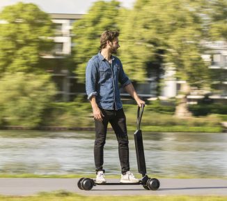 Audi Combines Electric Scooter with Skateboard to Create Audi e-Tron Scooter