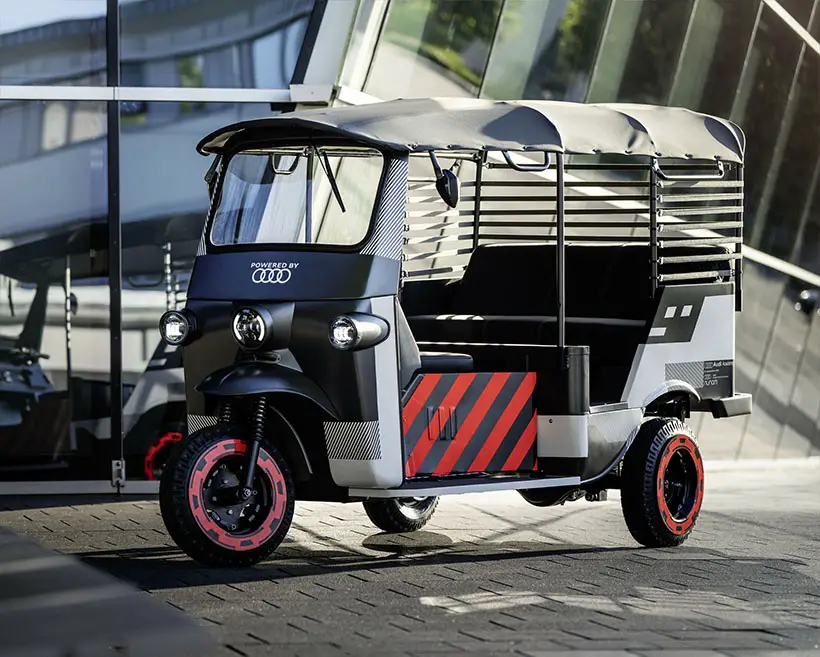 Audi x Nunam Three Electric Rickshaws Offer Greener Mobility for India