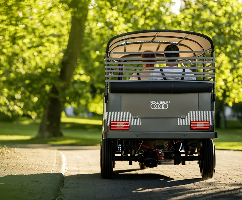Audi x Nunam Three Electric Rickshaws Offer Greener Mobility for India