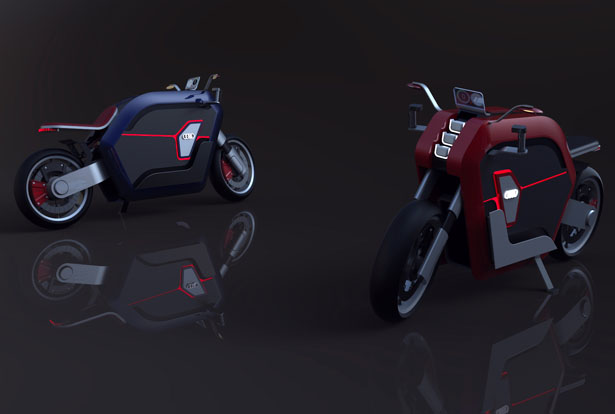 Audi R1 e-Tron Concept Motorcycle by Giorgi Tedoradze