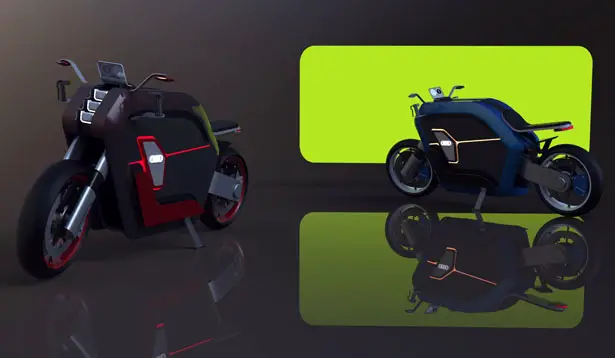Audi R1 e-Tron Concept Motorcycle by Giorgi Tedoradze