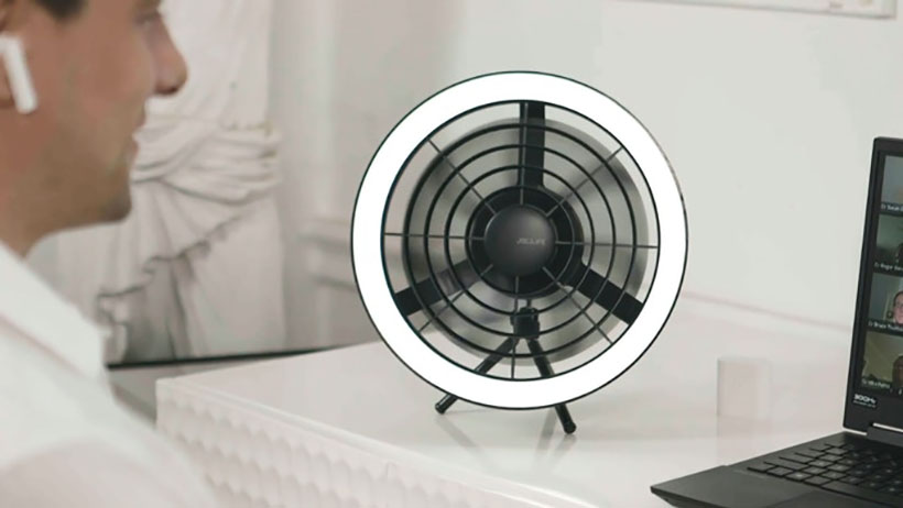 AURA Portable Convertible Fan with Ambient Light