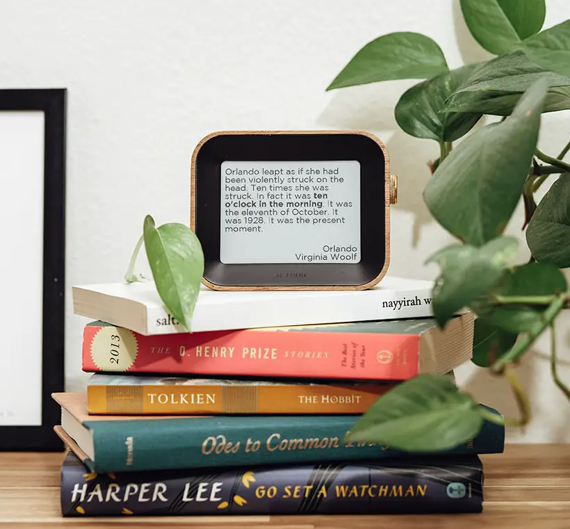 Modern Author Clock Tells Time Through Literary Quotes