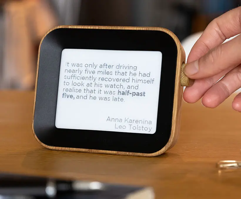 Modern Author Clock Tells Time Through Literary Quotes