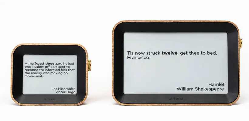 Modern Author Clock Tells Time Through Literary Quotes