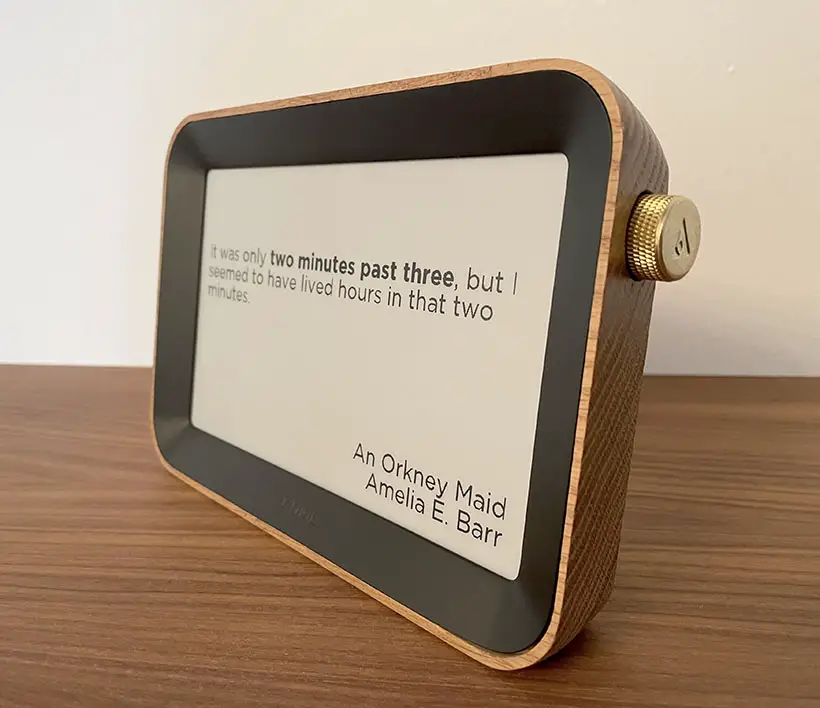 Modern Author Clock Tells Time Through Literary Quotes