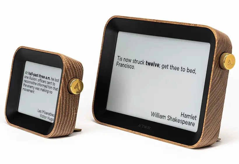 Modern Author Clock Tells Time Through Literary Quotes