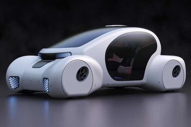 Autonomous City Car Concept by Roman Dolzhenko