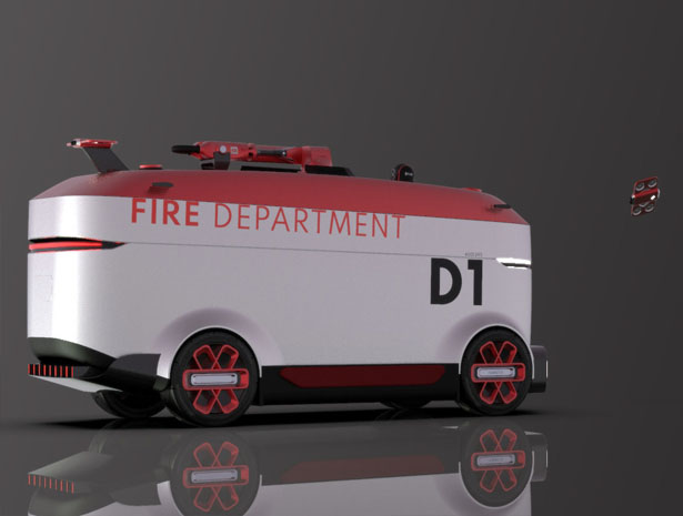 Autonomous Fire Fighting Vehicle by Daniel Pokorný