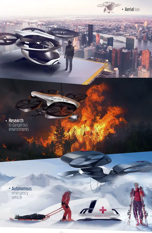 Autonomous Passenger Drone by Robert Kovacs