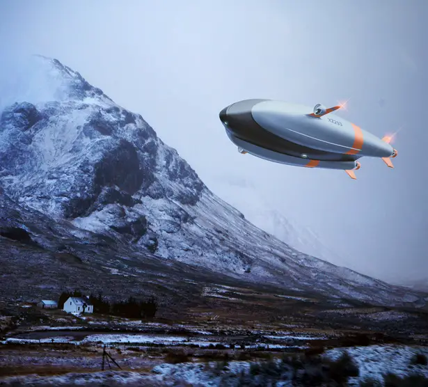 Futuristic Avalon Airships EOS Zero Emissions, Unmanned, Hybrid Airship Platform