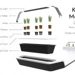 AVIA Dining Table With Small Hydroponic Gardens by Gavin Rea