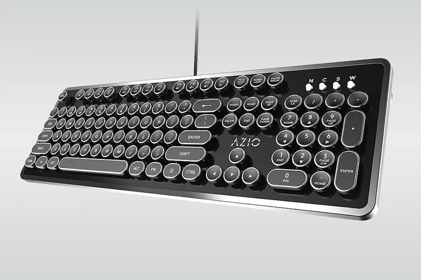 Azio MK-Retro Typewriter-Style Mechanical Keyboard