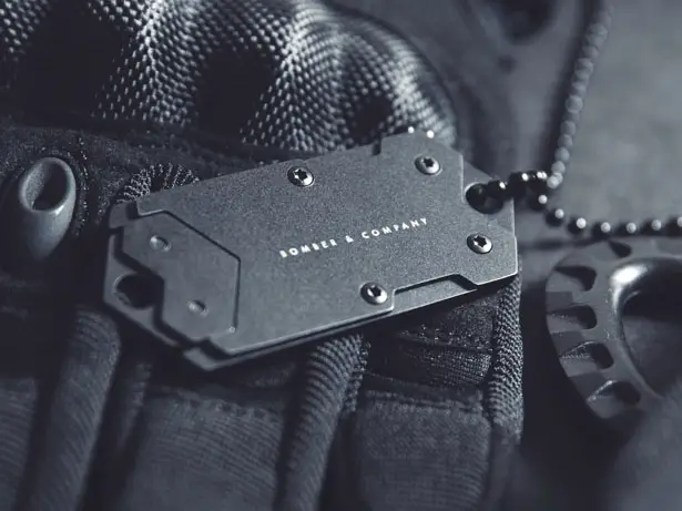 B-2 Dog Tag with Discreet Small Utility Blade