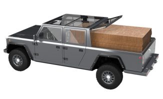 Bollinger Motors B2 All-Electric Pickup Truck with Aluminum Body and Large Pickup’s Bed