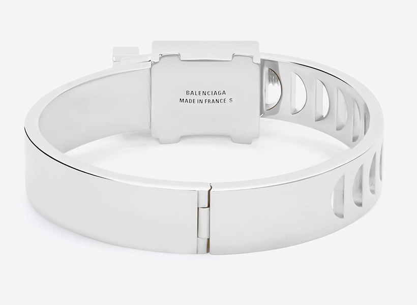 Luxurious Balenciaga Tool Bracelet in Silver