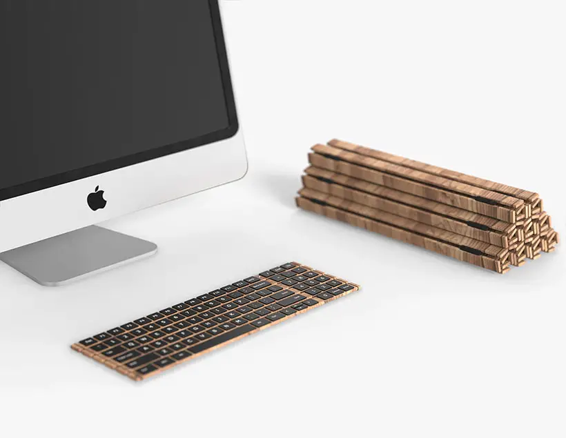Bamboo Slips Keyboard by Bruce Tao