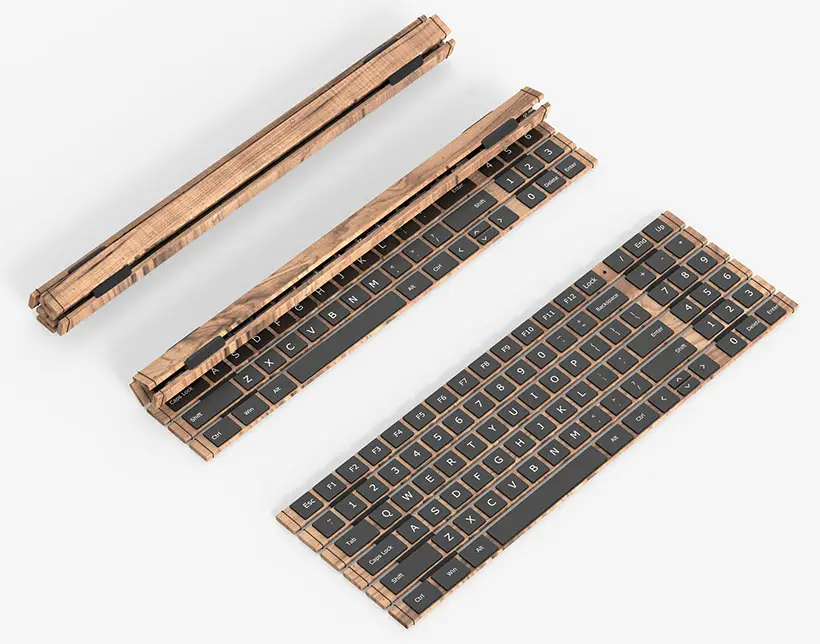 Bamboo Slips Keyboard by Bruce Tao