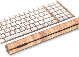 Bamboo Slips Keyboard – Portable, Wooden Keyboard Concept Rolls Up Into a Stick