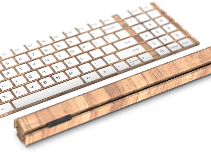 Bamboo Slips Keyboard by Bruce Tao