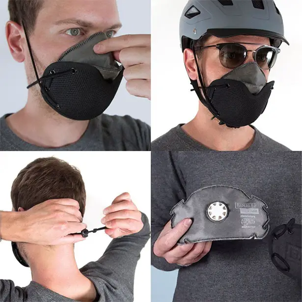 Banale One-Size-Fits-All Pollution Face Mask for Cyclists and Bikers