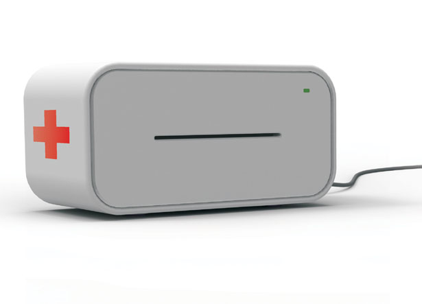 Band-Aid Printer Concept by Han Like, Liu Peng, Ren Mingjun, Wei Chenjie, Yang Xiao, Liu Peng