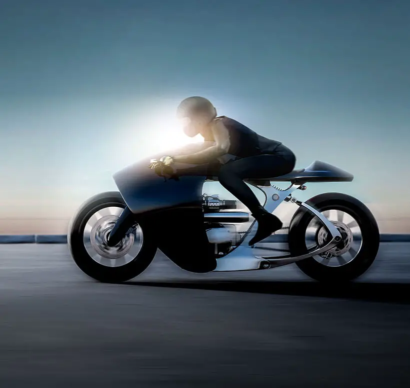 Futuristic Bandit9 Supermarine Motorbike